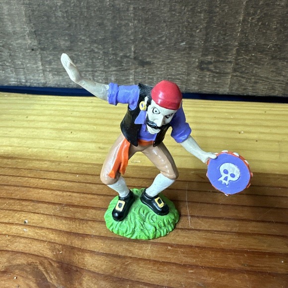 Midwest Importers Creepy Hollow Halloween Dancing Pirate with Tambourine - Picture 1 of 5